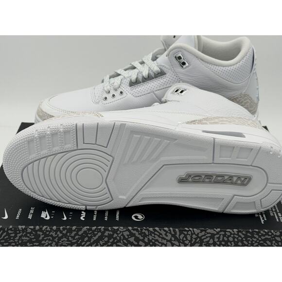 Men’s Size 8.5 - Nike Air Jordan 3 Retro 2025 Pure Money CT8532-111 No Box Lid main image 5